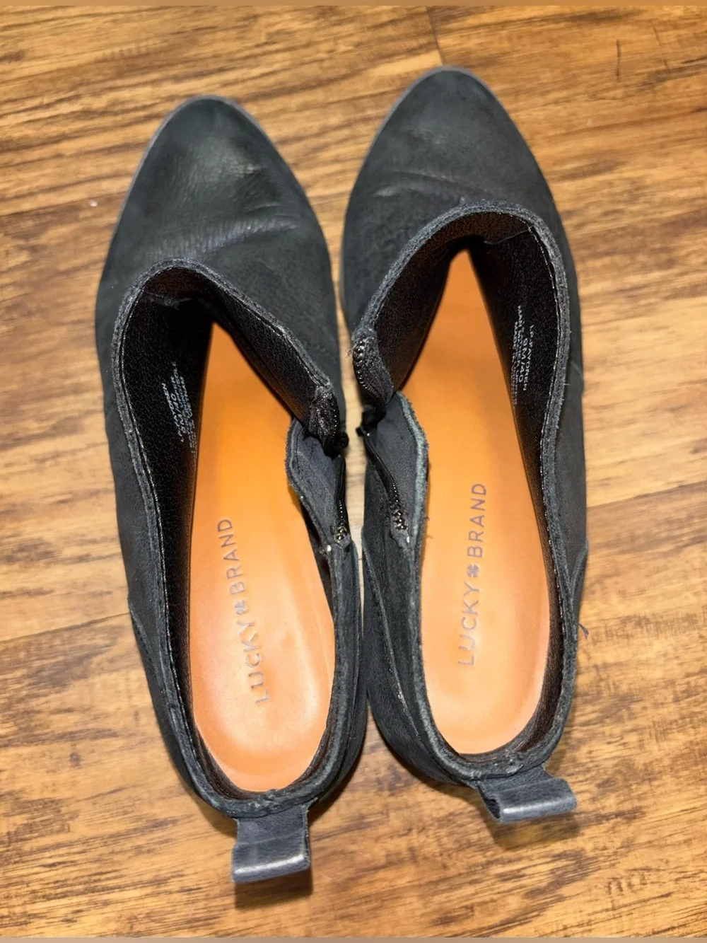 Lucky Brand Leather Ankle Boots Size 9